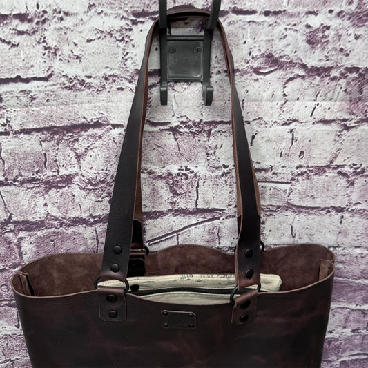 Everyday Leather Tote Dark Brown