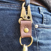 Leather Clip on EDC Key Chain
