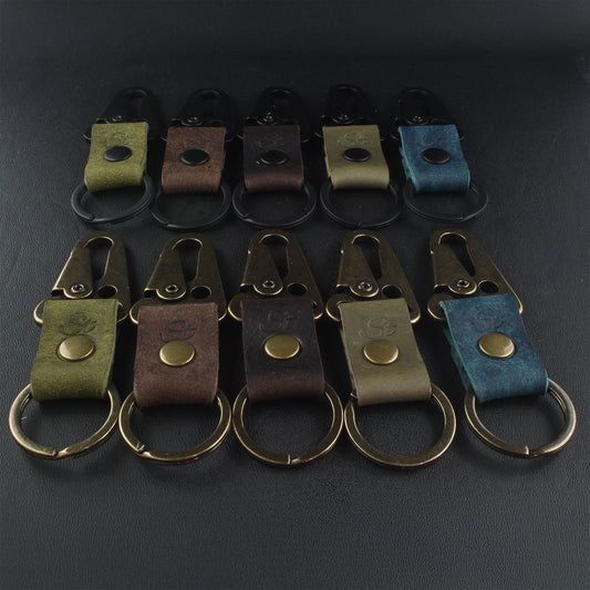 Leather Clip on EDC Key Chain